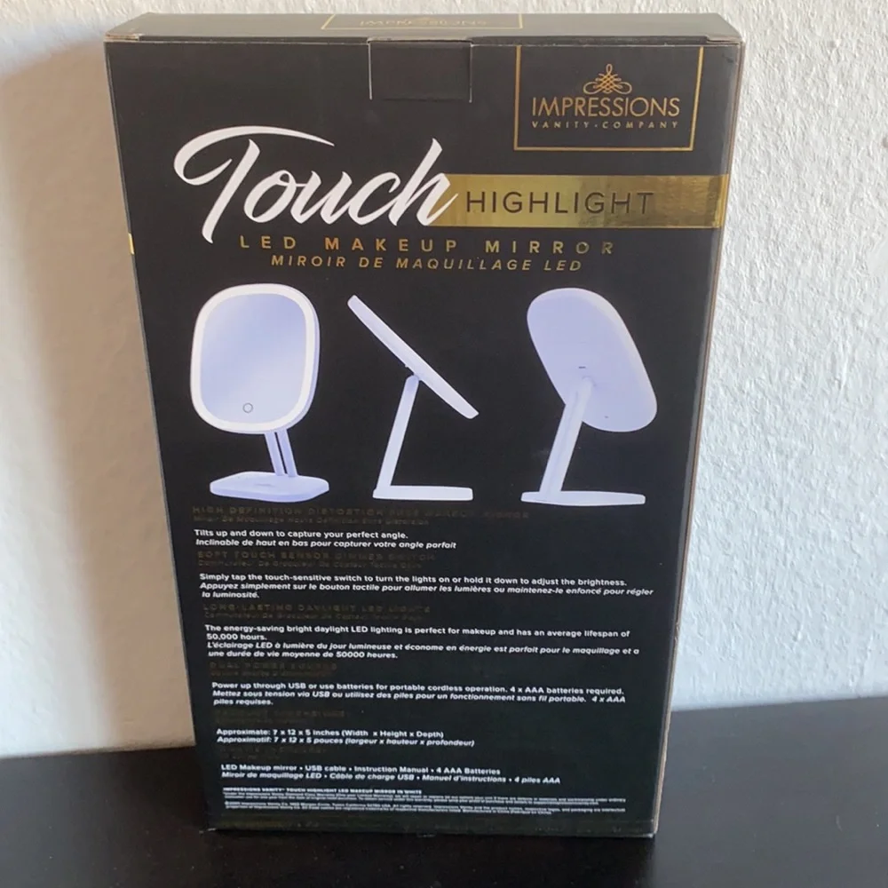 Impressions Led makeup mirror New in Box